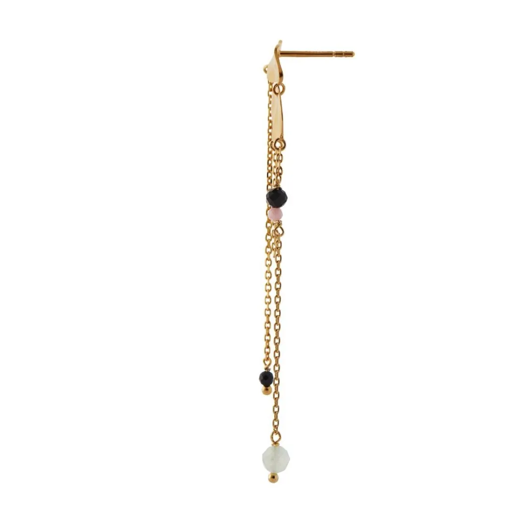 Stine A Øreringe<Festive Clear Sea Earring With Chains & Stones