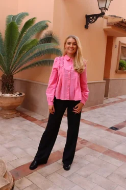 Liberte Bluser & Skjorter|Ammevenligt Tøj<Fie Ls Frill Shirt 22308