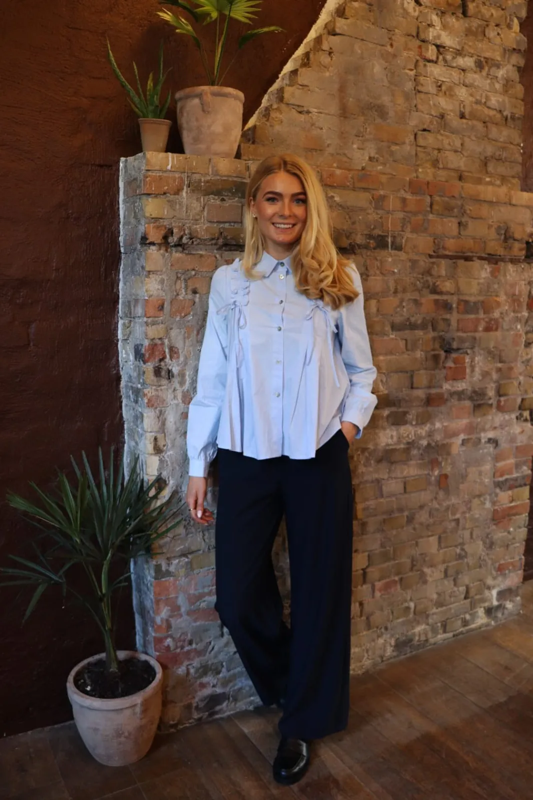 Liberte Bluser & Skjorter|Ammevenligt Tøj<Fie Ls Frill Shirt 22308