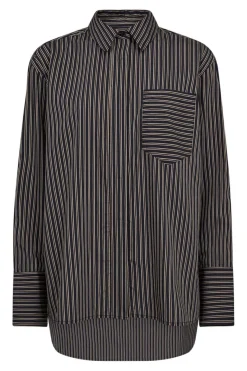 Co´Couture Bluser & Skjorter|Ammevenligt Tøj<Finacc Stripe Shirt 35880