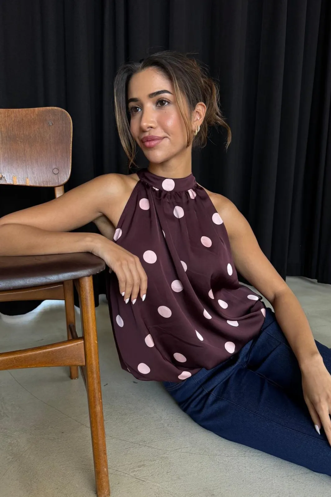 Discount Fiona Dot Top 15064 T-Shirts & Toppe