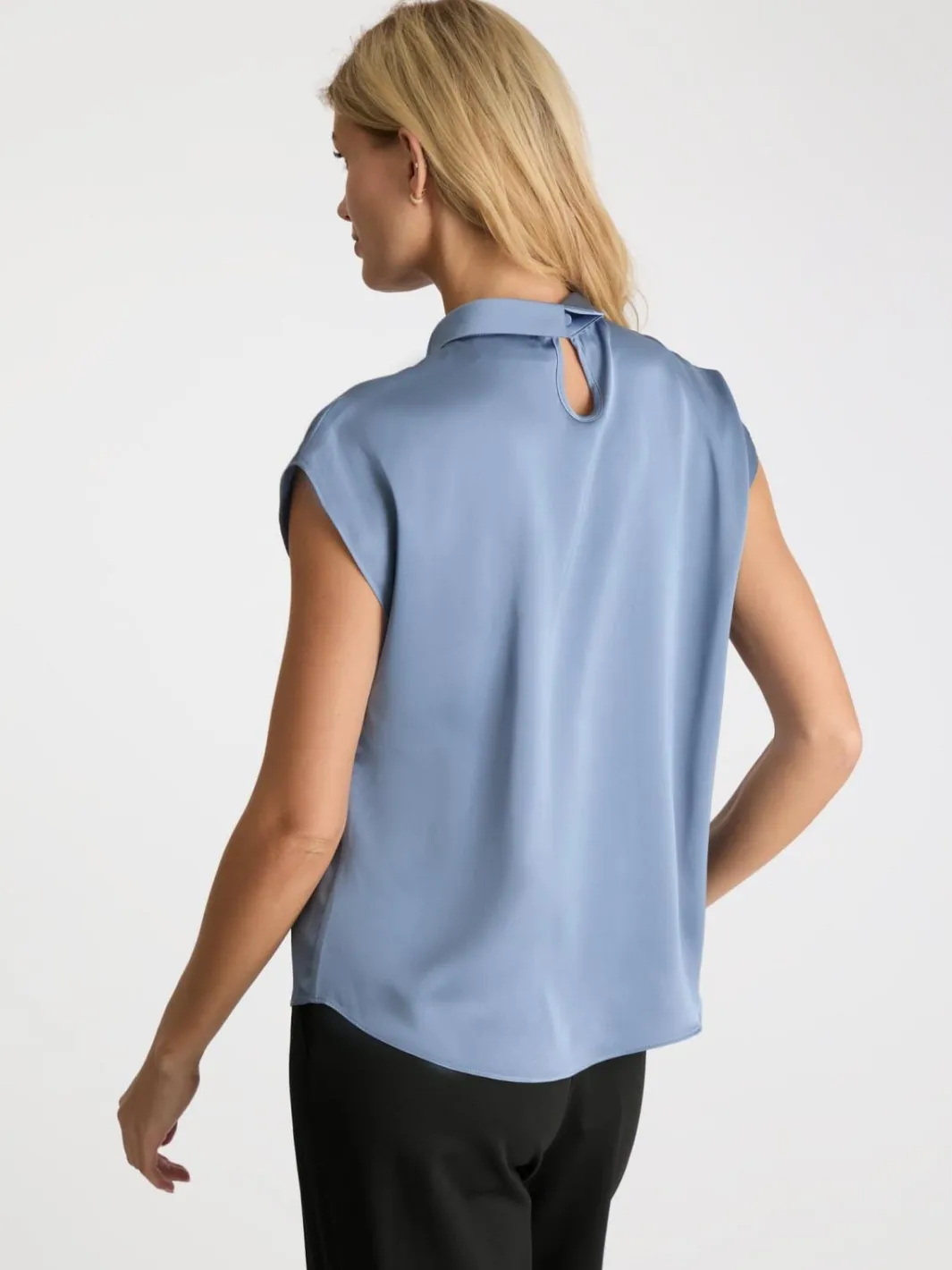 Neo Noir T-Shirts & Toppe<Fleur Drapy Satin Blouse
