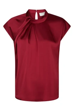 Neo Noir Bluser & Skjorter<Fleur Drapy Satin Blouse 160990