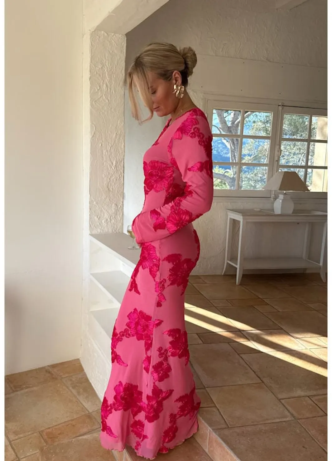 BYIC Kjoler<Floraic Mesh Dress A23862