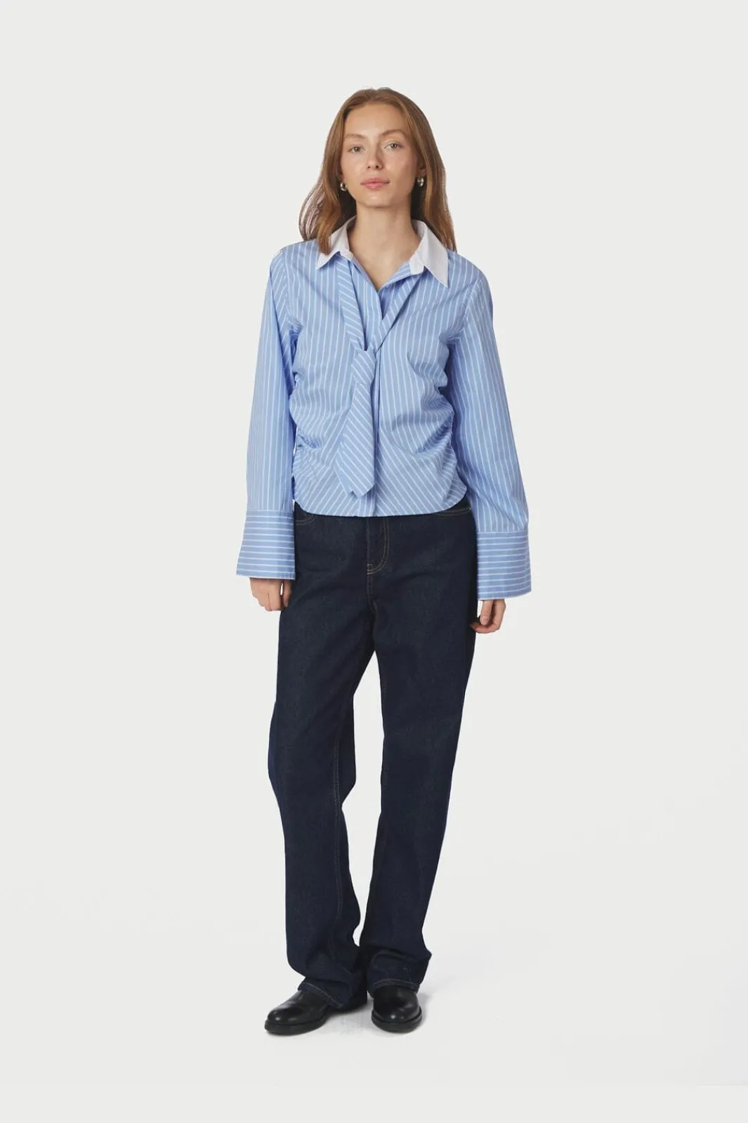 Neo Noir Bluser & Skjorter<Francesca Stripe Shirt 165981