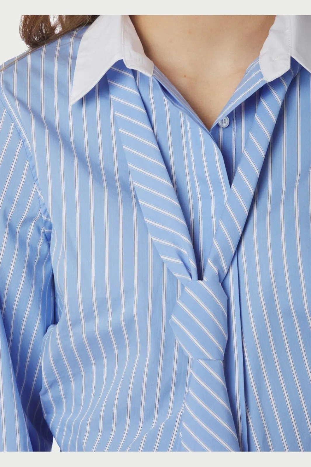 Neo Noir Bluser & Skjorter<Francesca Stripe Shirt 165981