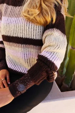 Outlet Frodine Stripe Pullover 22261 Strik|Bluser & Skjorter