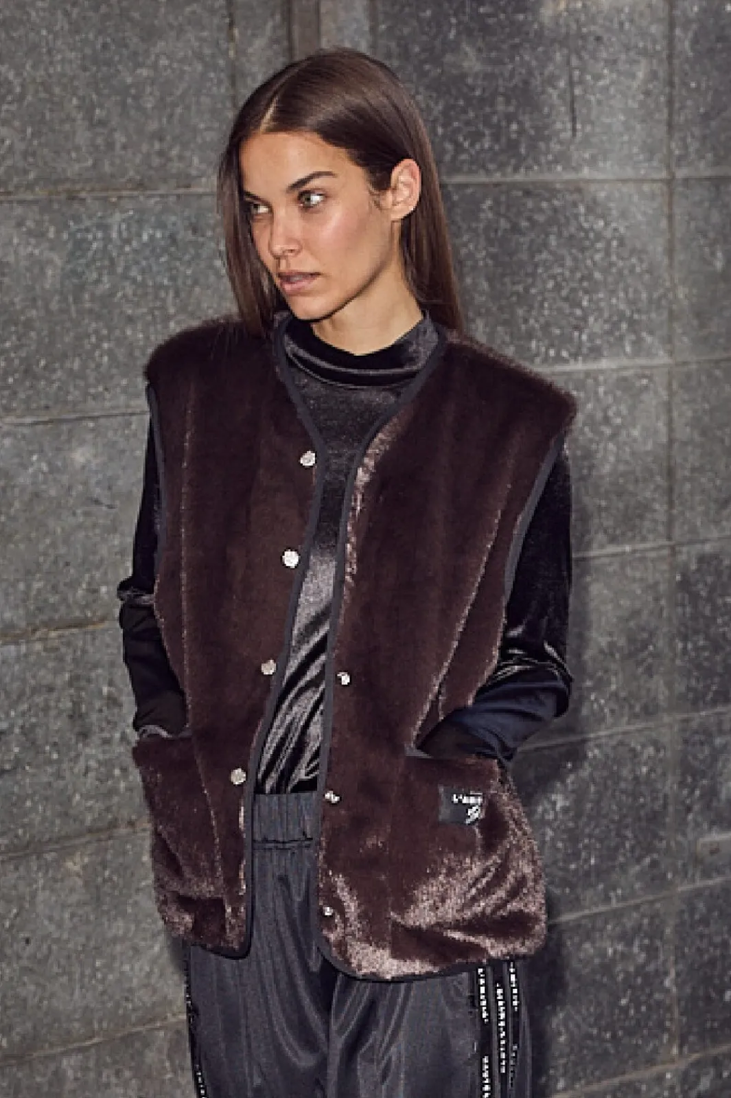Clearance Fur Tech Vest HL10254 Veste