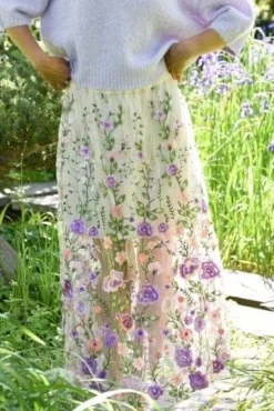 Best Fuschia Skirt AV4624 Sæt 🛍️|Nederdele