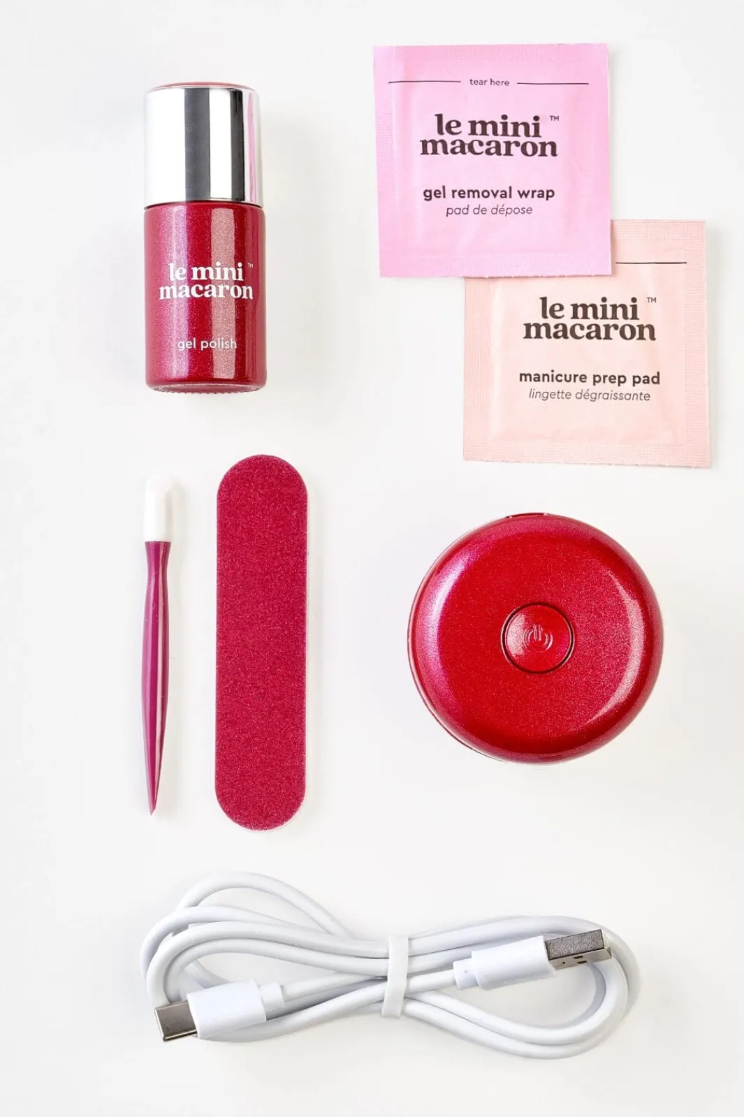 Clearance Gel Manicure Kit Ruby Red Neglelak