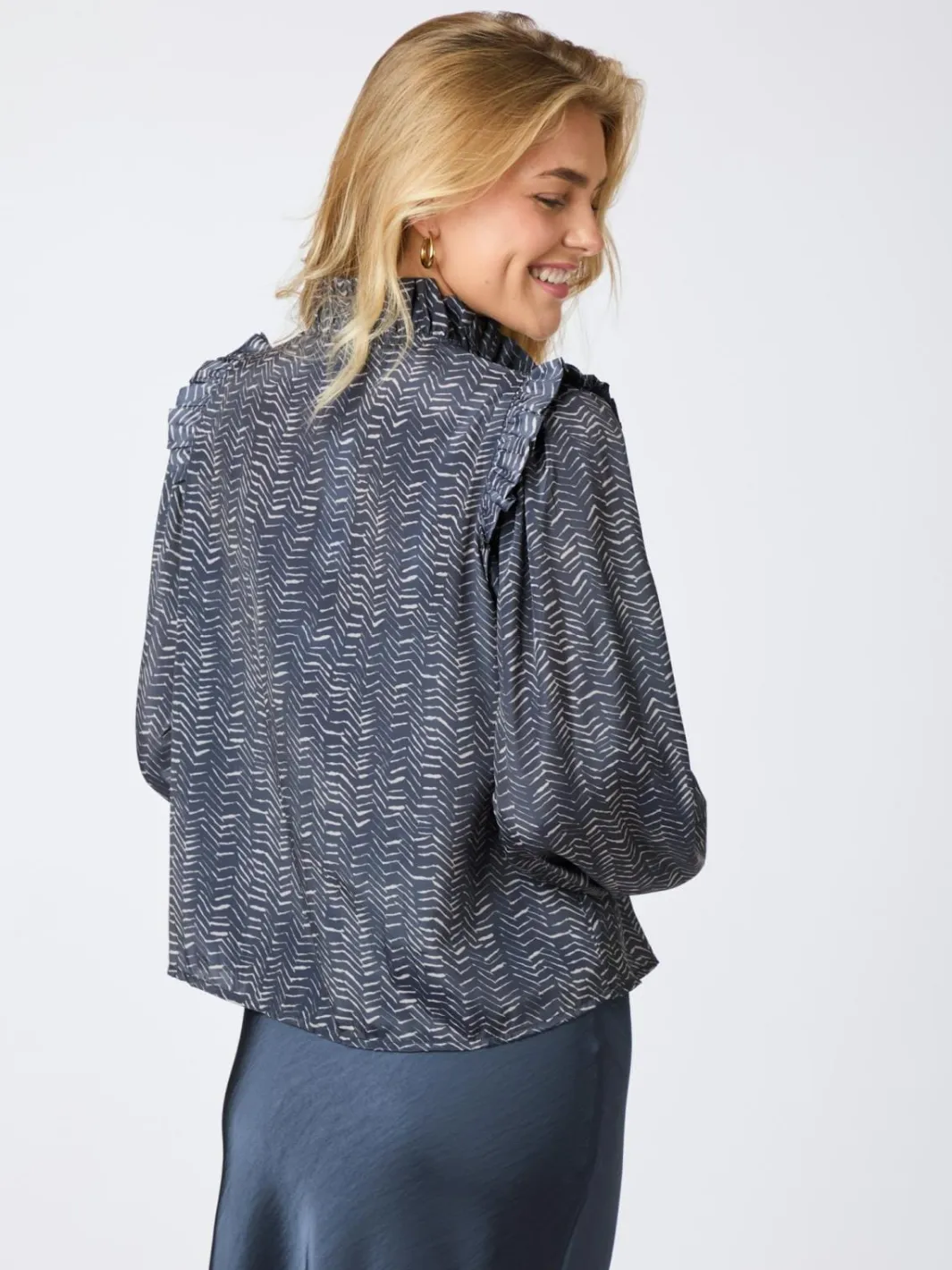 Neo Noir Bluser & Skjorter|Ammevenligt Tøj<Gemmi Zigzag Duo Blouse