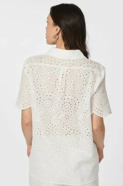 Best Gessie Embroidery Shirt 165383 Bluser & Skjorter|Ammevenligt Tøj