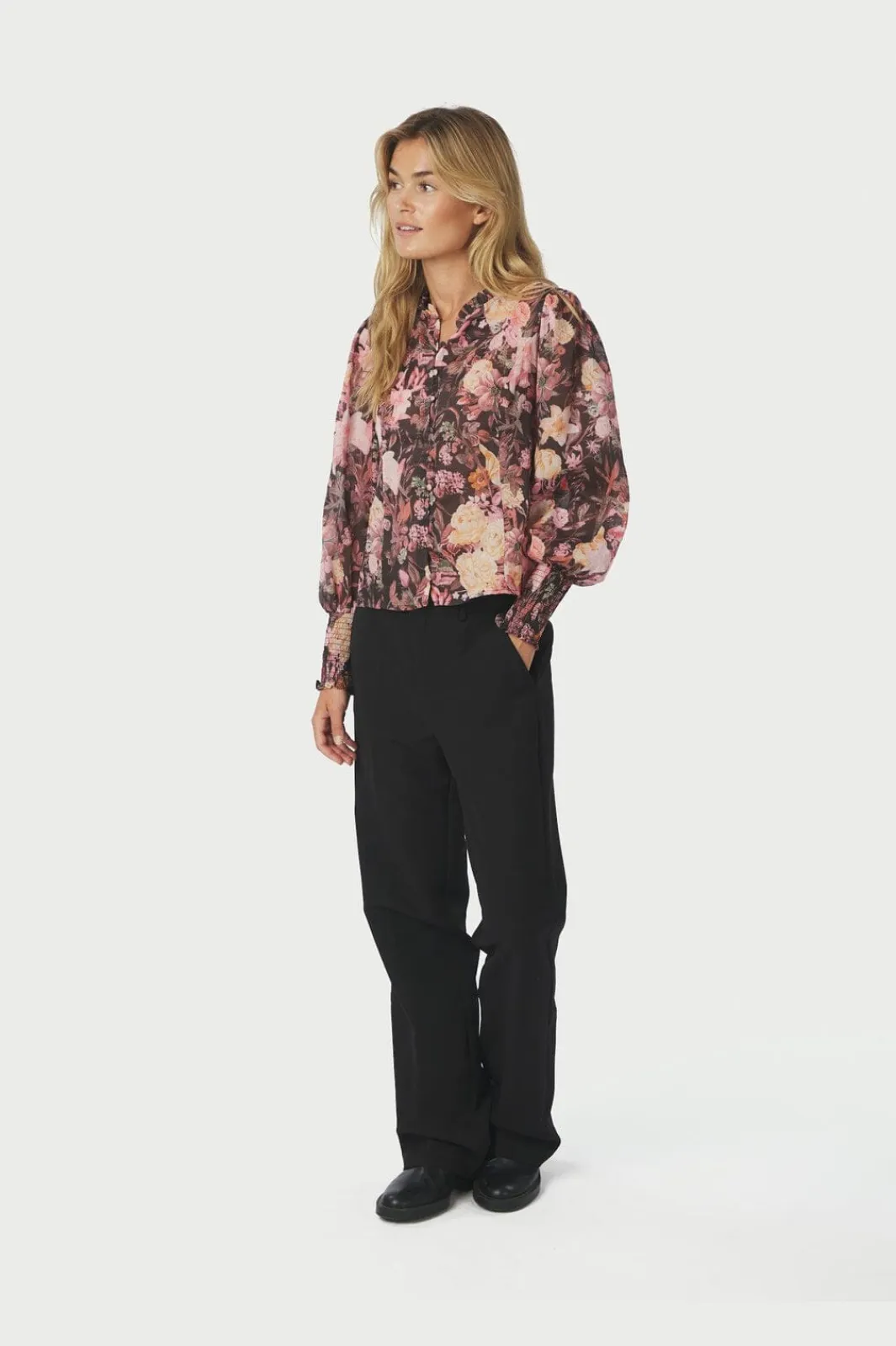 Neo Noir Bluser & Skjorter|Ammevenligt Tøj<Gilda Big Flower Blouse 166925