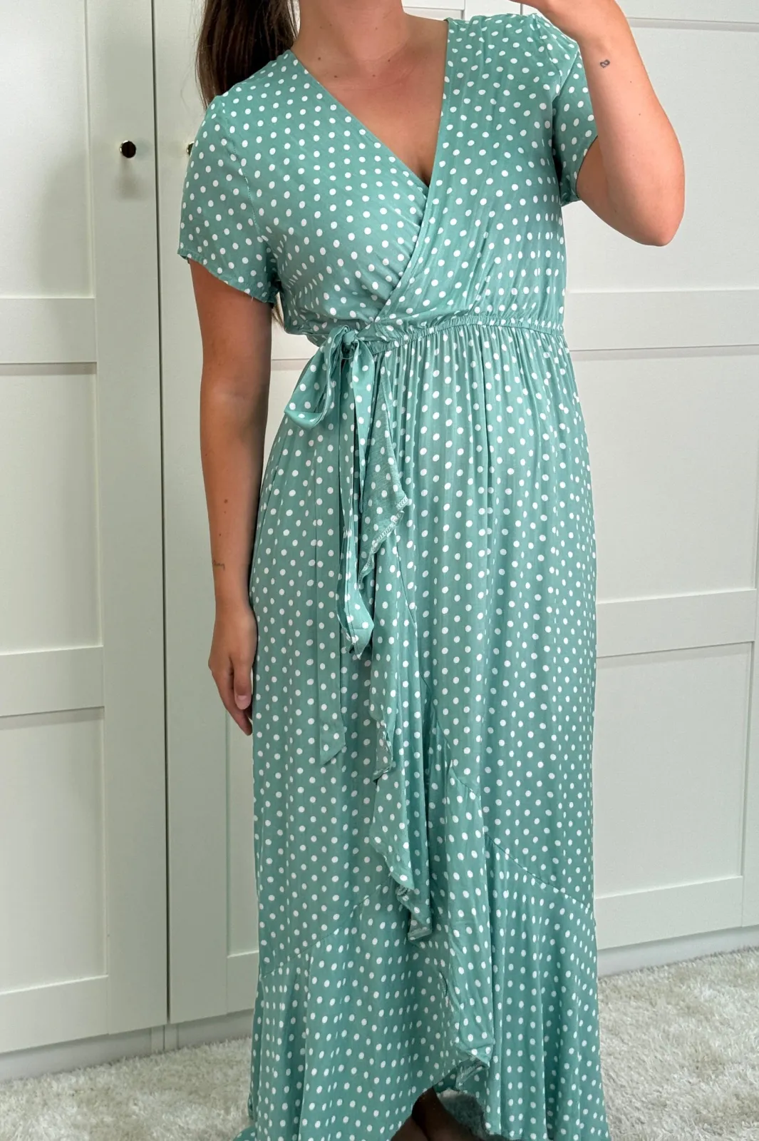 Outlet Ginevra Dot Wrap Dress Kjoler