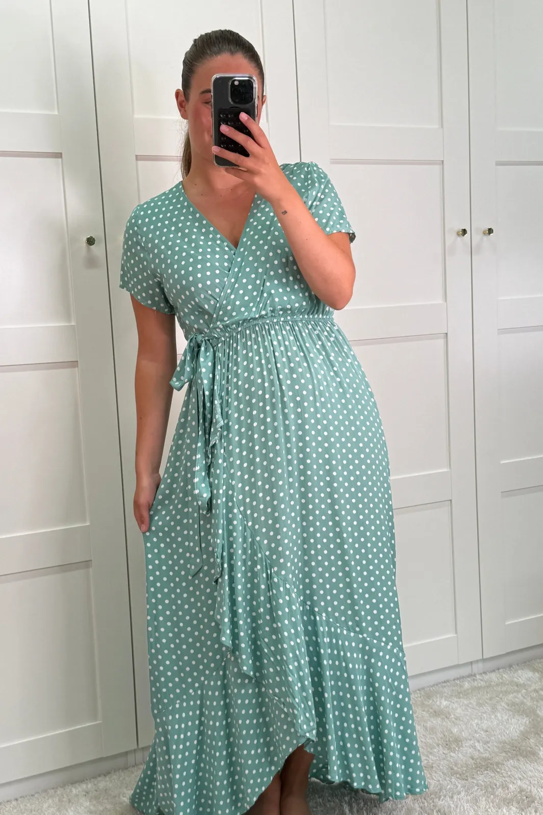 Outlet Ginevra Dot Wrap Dress Kjoler