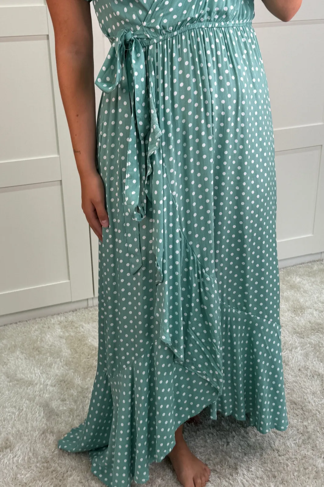 Outlet Ginevra Dot Wrap Dress Kjoler