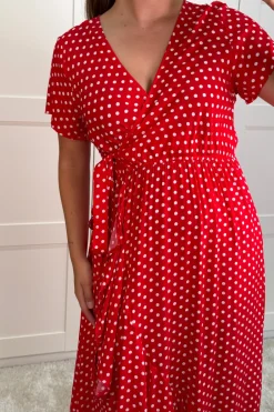 A-bee Kjoler<Ginevra Dot Wrap Dress