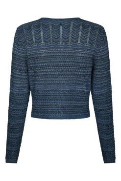 Neo Noir Cardigans|Ammevenligt Tøj<Gini Chevron Knit Cardigan 166461