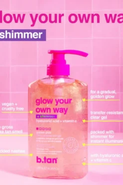 Sale Glow Your Own Way + Shimmer Tanning Gelé Selvbruner