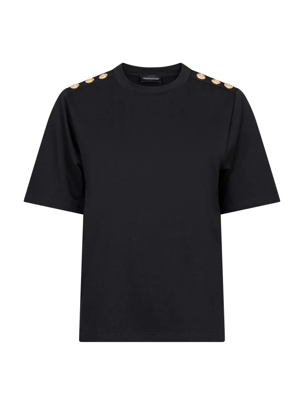 Valentin Studio T-Shirts & Toppe<Gold Button Casual T-shirt