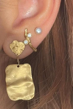 Stine A Øreringe<Goldenenen Reflection Earring