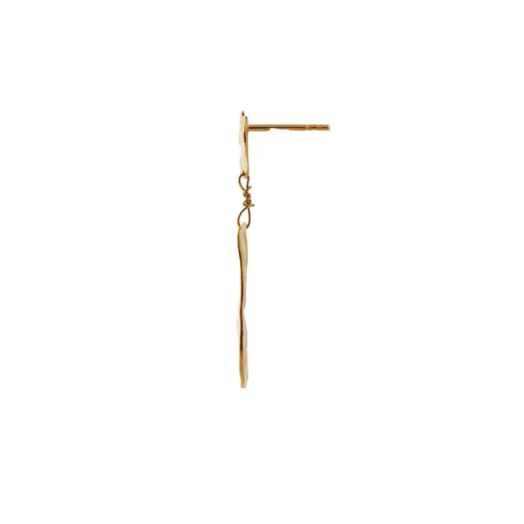 Stine A Øreringe<Goldenenen Reflection Earring