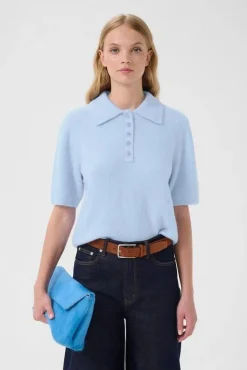 Gestuz Strik|Bluser & Skjorter<Gzalpha Ss Polo Pullover 10910852