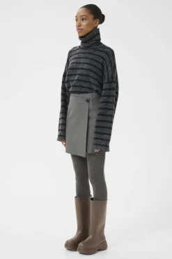 Outlet Gzpaula Melange Wrap Skirt 10910495 Nederdele