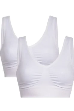 Soft basic Nattøj & Lingeri<Haily Bra top wide strap 2 pak