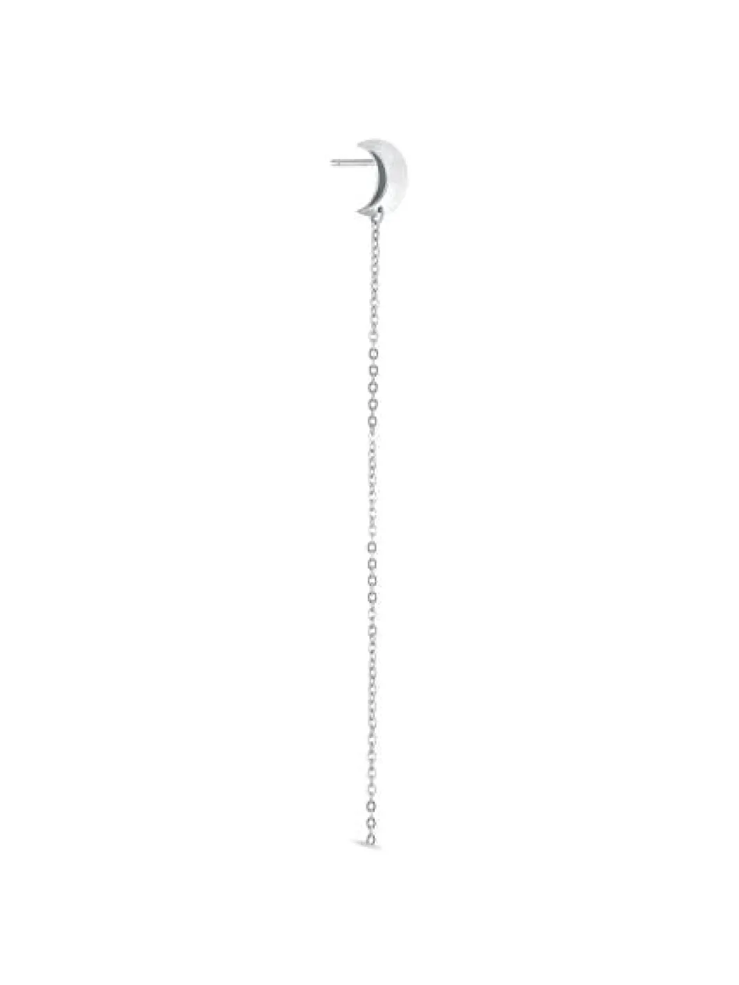Half Moon Chain Stud Right Øreringe