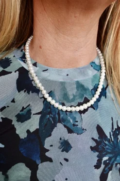 Halskæde Med Hvide Perler Halskæder