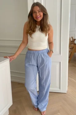 BYIC Bukser, Jeans & Leggings<Hannah Pants White Stripes