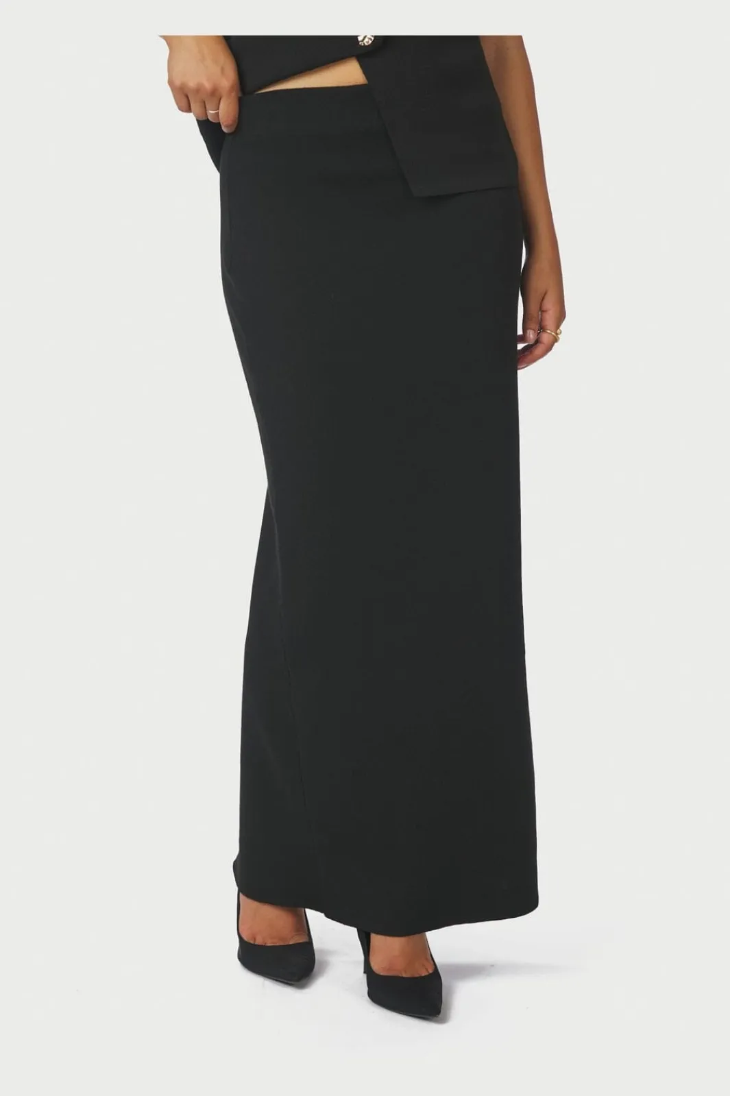 Neo Noir Nederdele<Hansa Smooth Knit Skirt 167267