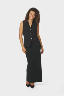 Neo Noir Nederdele<Hansa Smooth Knit Skirt 167267