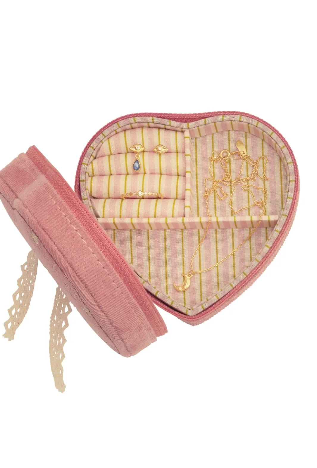 Heart Jewelry Box Pink Theatre Magic Smykkeskrin