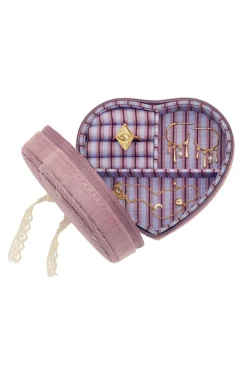 Maanesten Smykkeskrin<Heart Jewelry Box Purple Theatre Magic