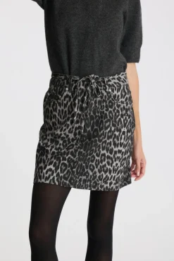 Clearance Henrietta Leopard Skirt Nederdele