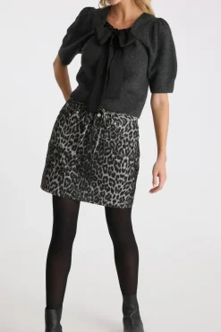 Clearance Henrietta Leopard Skirt Nederdele