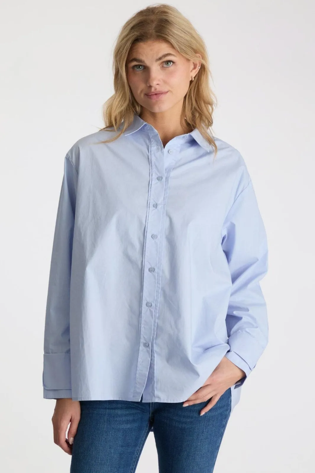 Hot Hesther Poplin Shirt Bluser & Skjorter|Ammevenligt Tøj