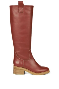 Online High-leg boot with block heel Støvler
