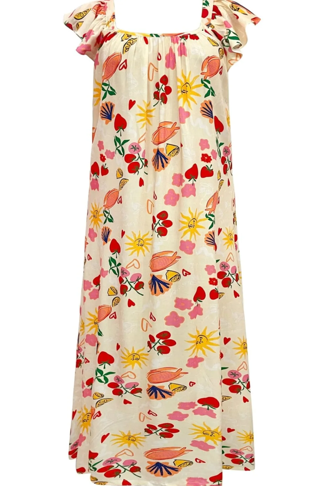 Hot Hilma-Frill-Strap-Dress 22227 Kjoler