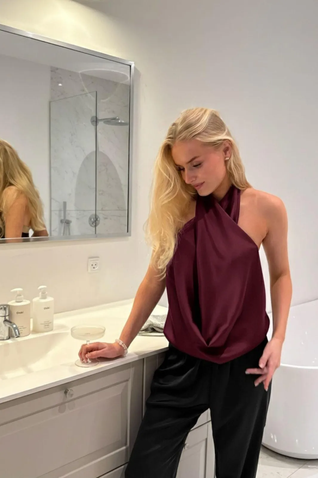 Best Hollyic Wrap Top A2553 T-Shirts & Toppe