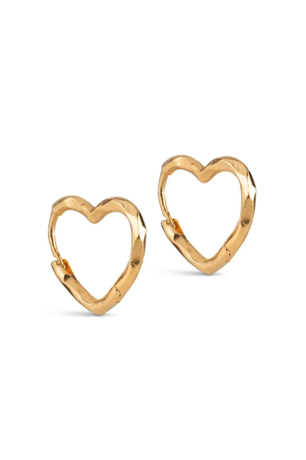 Enamel Copenhagen Øreringe<Hoops, Organic Heart Small E413GM