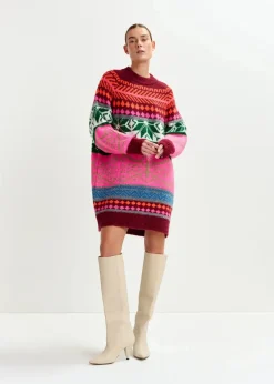 Discount Icon Jacquard Knit Dressicon Kjoler