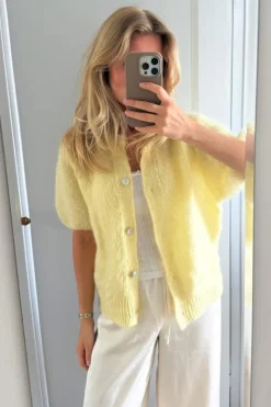 Discount Idaic Ss Cardigan 5265 Cardigans|Ammevenligt Tøj