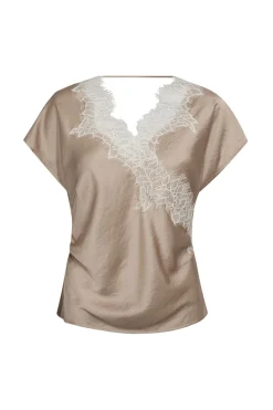 Co´Couture Bluser & Skjorter<Iduncc Lace Ss Blouse 45167
