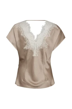 Co´Couture Bluser & Skjorter<Iduncc Lace Ss Blouse 45167