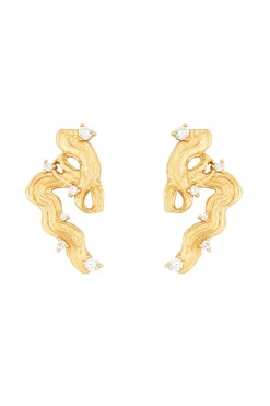 House Of Vincent Øreringe<Impasto Swirl Earrings VJ242-UEG
