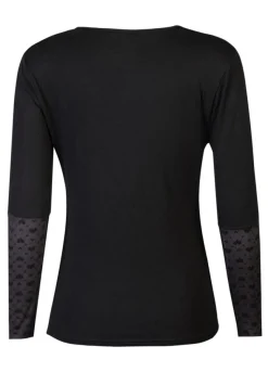 New Isa Ls Lace Sleeve Blouse 21348 Bluser & Skjorter