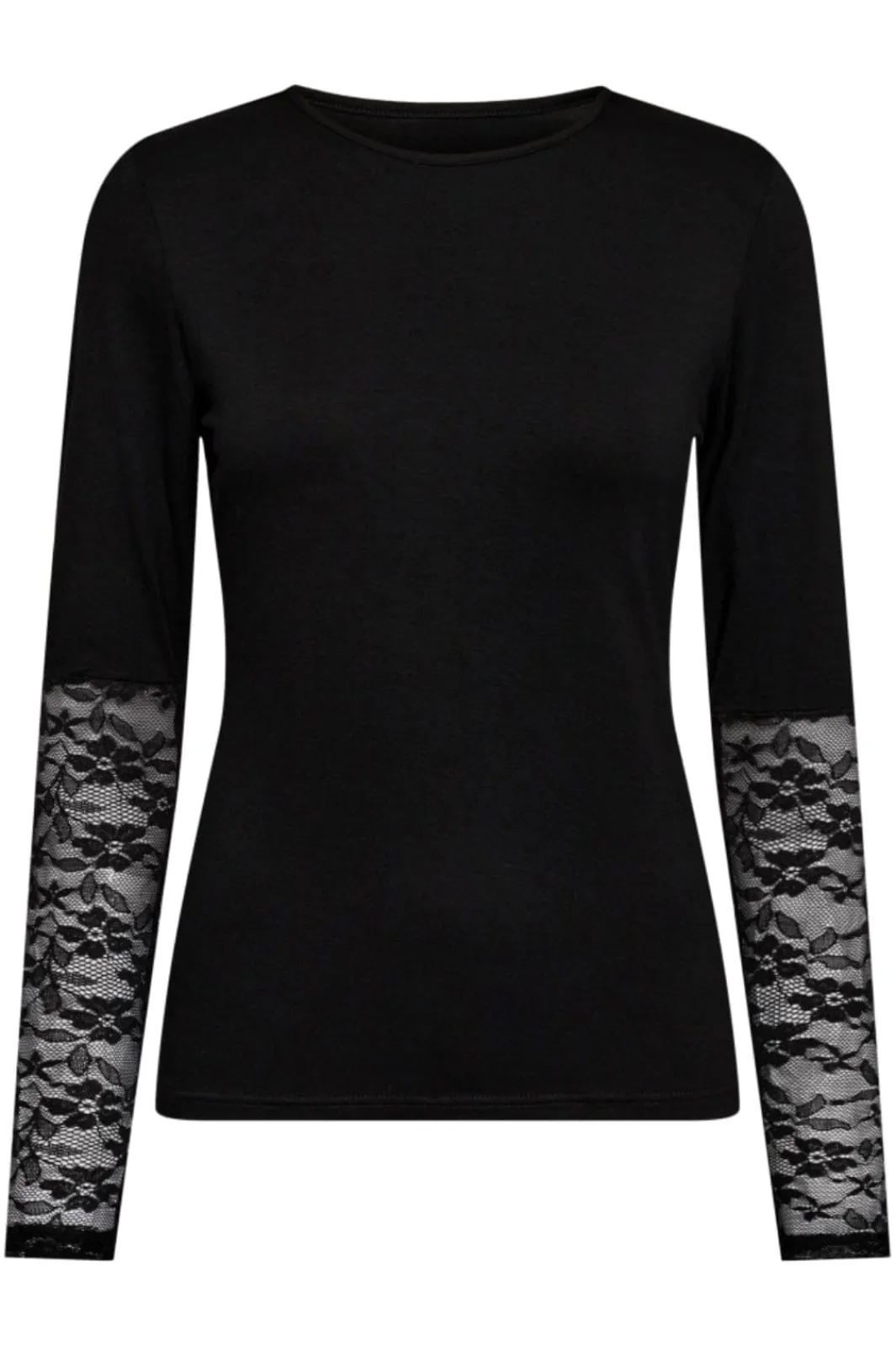 Hot Isa-Ls-Lace-Sleeve-Blouse Bluser & Skjorter